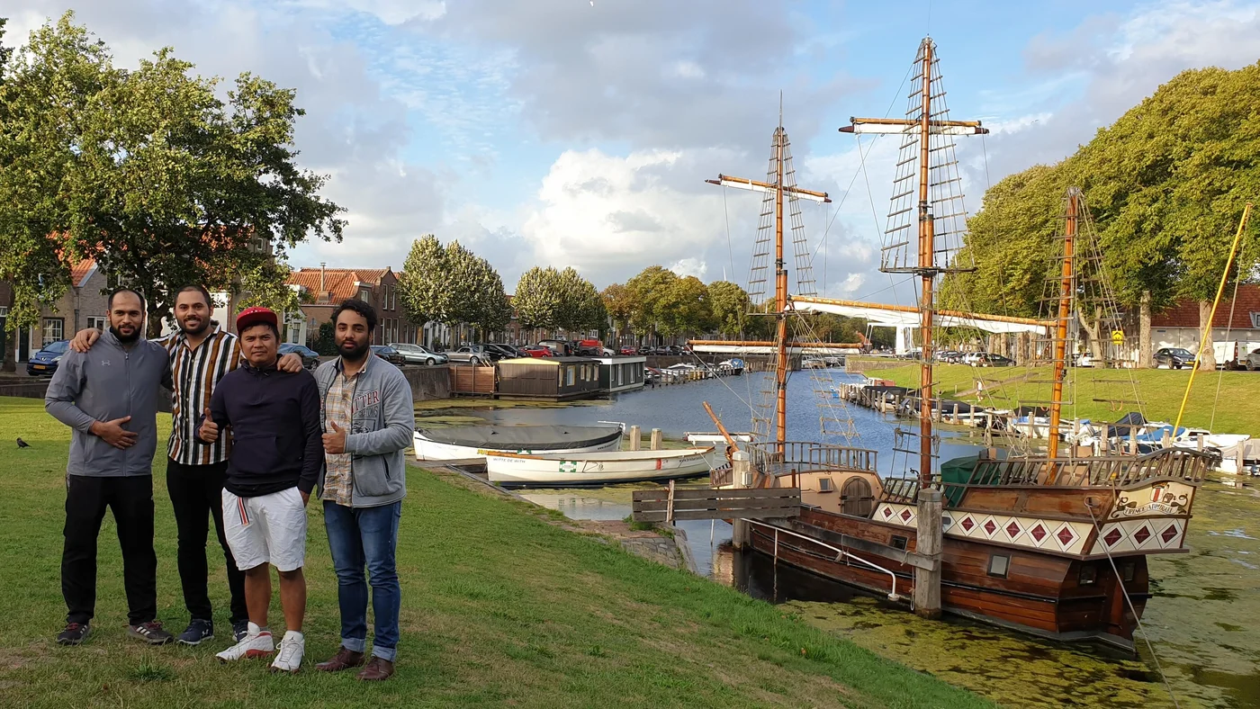 Arriving at the port of Rotterdam