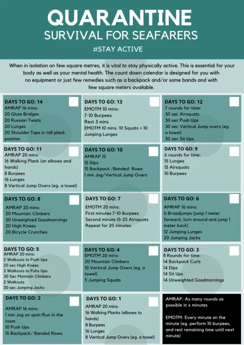 Quarantine survival for Seafarers